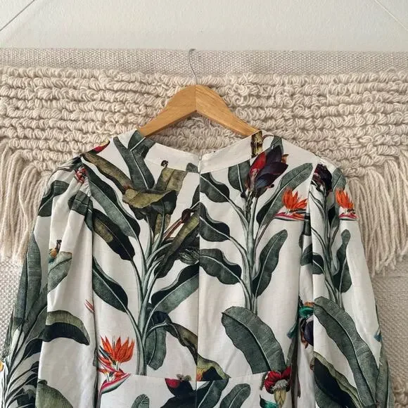 NWOT: PatBo Tropical High-Low Romper - Picture 8 of 9